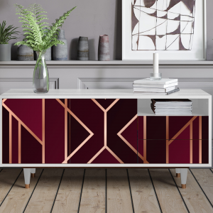 Sideboard - STORYZ - T7 Burgundy Jewelery - White