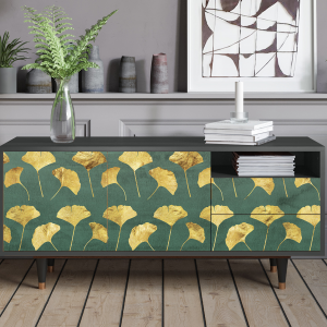 Sideboard - STORYZ - T7 Gingko leaves - Antracite