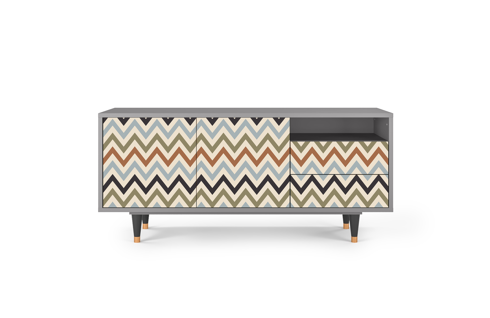 Sideboard – STORYZ – T7 Bright Ripple – Grey Sideboard - STORYZ - T7 Bright Ripple - Grey