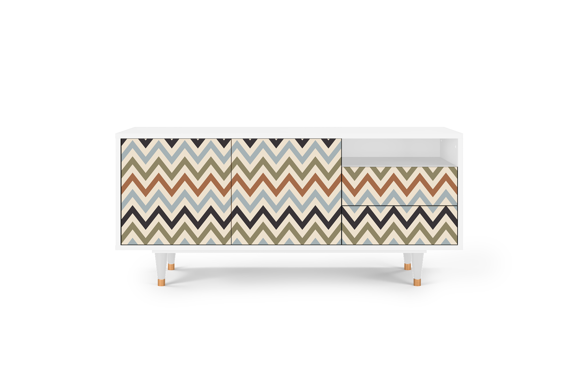 Sideboard – STORYZ – T7 Bright Ripple – White Sideboard - STORYZ - T7 Bright Ripple - White
