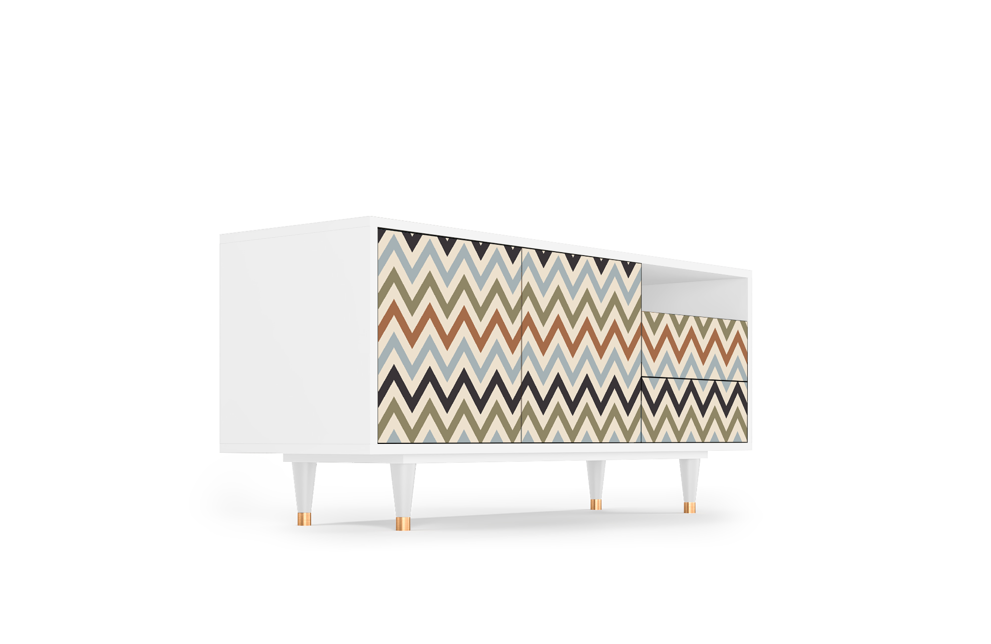 Sideboard – STORYZ – T7 Bright Ripple – White Sideboard - STORYZ - T7 Bright Ripple - White