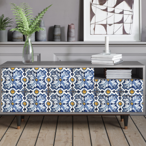 Sideboard - STORYZ - T7 Lovely Cornflowers - Grey