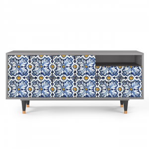 Sideboard - STORYZ - T7 Lovely Cornflowers - Grey