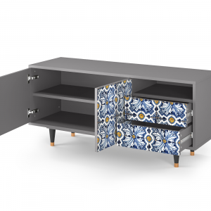 Sideboard - STORYZ - T7 Lovely Cornflowers - Grey