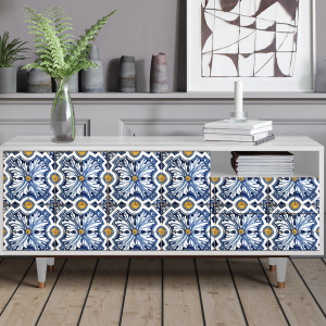 Sideboard - STORYZ - T7 Lovely Cornflowers - White