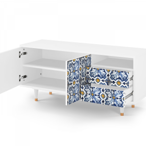 Sideboard - STORYZ - T7 Lovely Cornflowers - White