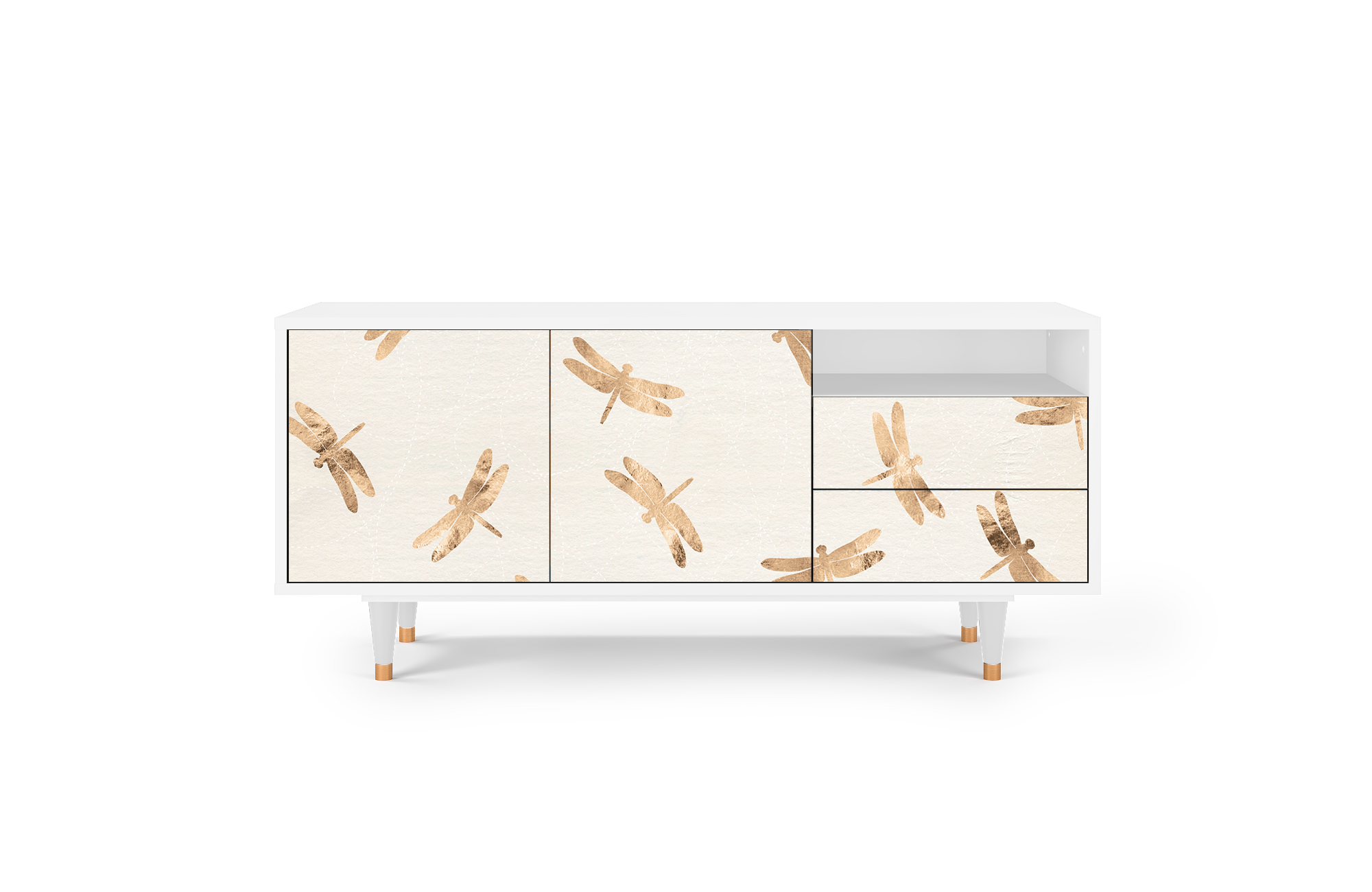 Sideboard – STORYZ – T7 Nude Dragonflies – White Sideboard - STORYZ - T7 Nude Dragonflies - White