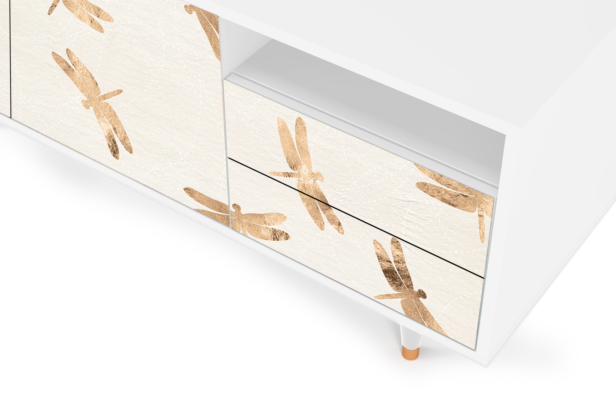 Sideboard – STORYZ – T7 Nude Dragonflies – White Sideboard - STORYZ - T7 Nude Dragonflies - White
