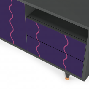 Sideboard - STORYZ - T7 Grape Maccaroni - Antracite