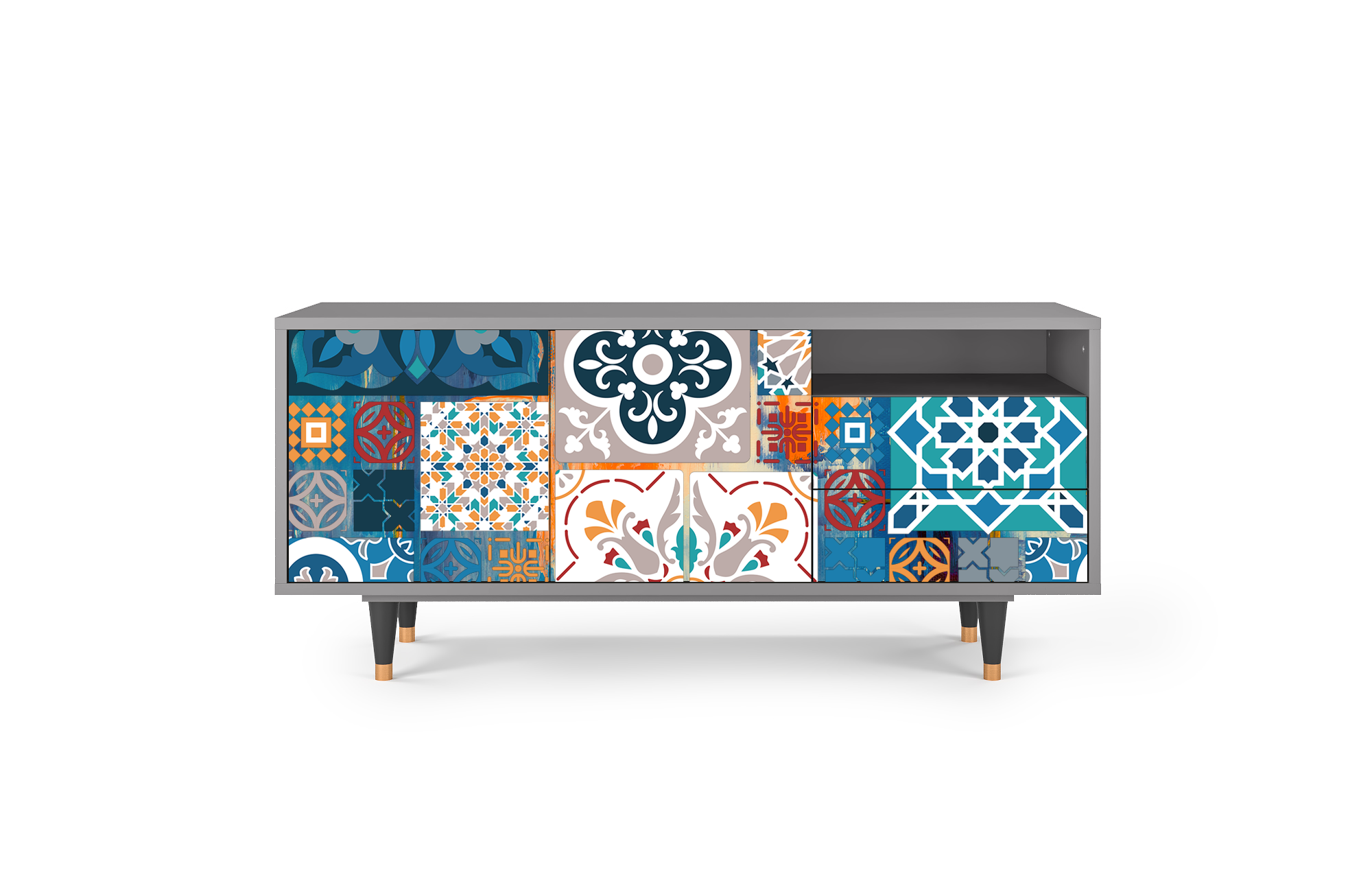 Sideboard – STORYZ – T7 Moroccan Market – Grey Sideboard - STORYZ - T7 Moroccan Market - Grey