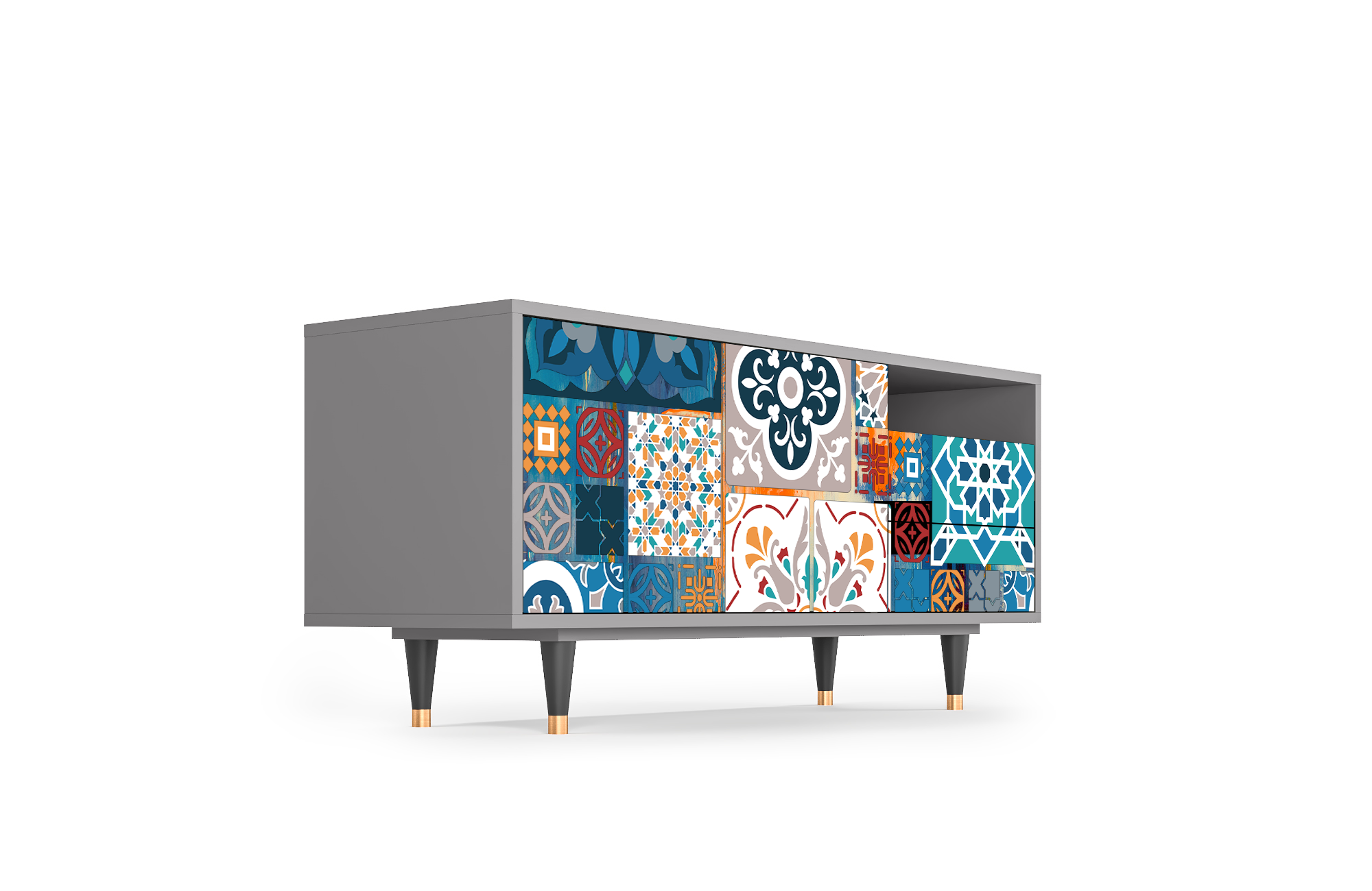 Sideboard – STORYZ – T7 Moroccan Market – Grey Sideboard - STORYZ - T7 Moroccan Market - Grey