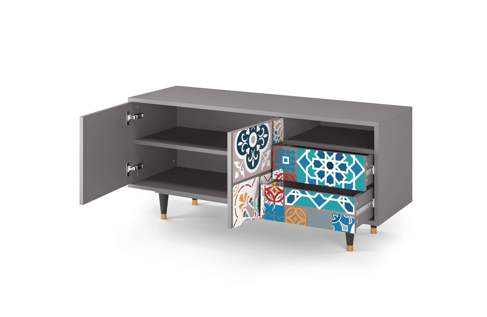 Sideboard – STORYZ – T7 Moroccan Market – Grey Sideboard - STORYZ - T7 Moroccan Market - Grey