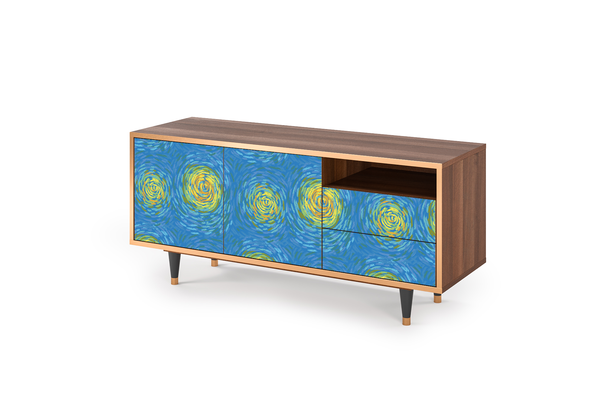 T7_94_001 Sideboard - STORYZ - T7 Van Gogh Lights - Walnut