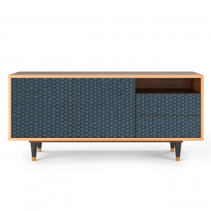 Sideboard - STORYZ - T7 Knitted Pattern - Walnut