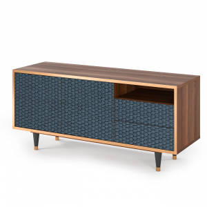 Sideboard - STORYZ - T7 Knitted Pattern - Walnut