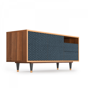 Sideboard - STORYZ - T7 Knitted Pattern - Walnut