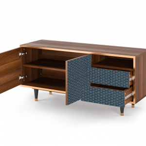 Sideboard - STORYZ - T7 Knitted Pattern - Walnut